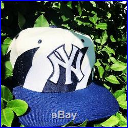 Vintage 90s Logo Athletics New York Yankees Double Sharktooth Snapback