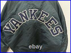 Vintage Chalk Line New York Yankees USA Made Satin Bomber Jacket Large