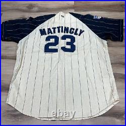 Vintage Don Mattingly Jersey Mens Large Cooperstown New York Yankees Throwback