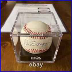 Vintage Joe DiMaggio New York Yankees Signed Baseball PSA/DNA Autograph