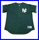 Vintage Majestic New York Yankees Green Jersey Mens XL