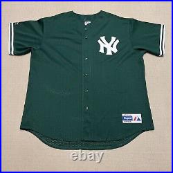 Vintage Majestic New York Yankees Green Jersey Mens XL