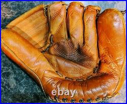 Vintage Mickey Mantle Yankees Baseball Glove Pro Master 1950s Leather Estate