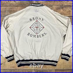 Vintage New York Yankees 1998 World Series Bronx Bombers Pinstripe Jacket Mirage