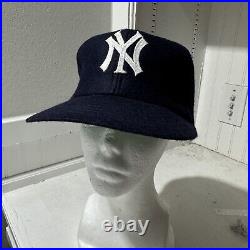 Vintage New York Yankees Hat Mens L MLB Wool Fitted Annco Baseball Cap 70's