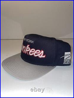 Vintage New York Yankees Hat Snapback Mens Script Sports Specialties Cap