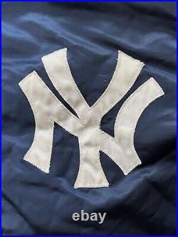 Vintage New York Yankees MLB Baseball Satin Starter Jacket USA Men's Large L