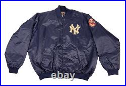 Vintage New York Yankees Majestic Dugout Satin Jacket Bomber Mens 4XL