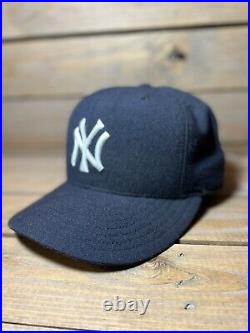 Vintage New York Yankees New Era Diamond Collection 5950 Fitted Wool Hat 7 3/8