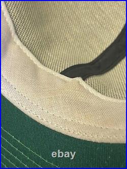 Vintage New York Yankees New Era Snapback Hat Pro Model Dupont USA Green Under