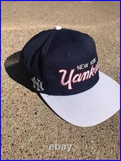 Vintage New York Yankees Sports Specialties Script Snapback