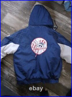 Vintage New York Yankees Starter Jacket Medium M with hood