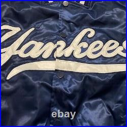 Vintage New York Yankees Varsity Jacket Large L Majestic MLB Baseball Bomber