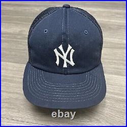 Vintage Sports Specialties New York Yankees Snapback Hat Blue Mesh Trucker RARE