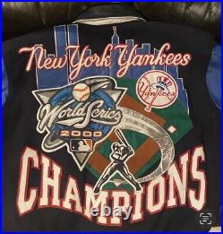 Vtg New York Yankees Jeff Hamilton Jacket JH Design Subway Series 2000 NWOT SZ L