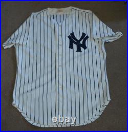 Vtg New York Yankees Wilson AUTHENTIC Jersey Sz 48 Blank