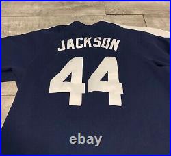 Vtg Nike Cooperstown New York Yankee Jackson Baseball Stitched Jersey Uniform XL