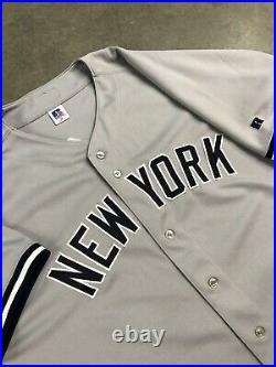 Vtg Russell Athletics Authentic New York Yankees Alex Rodriguez Jersey Men's 52