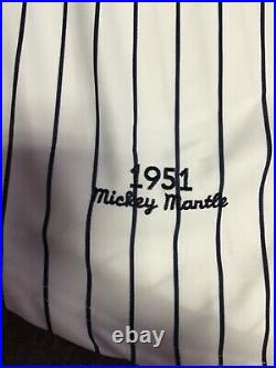 Whitey Ford Signed New York Yankees Mickey Mantle Jersey HOF 74