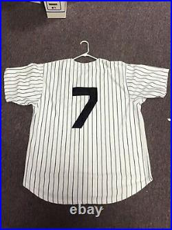 Whitey Ford Signed New York Yankees Mickey Mantle Jersey HOF 74