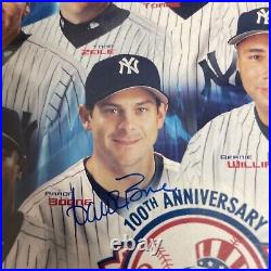 YANKEES New York Yankees 2003 Opening Day 100th Anniversary team photo Signed X4