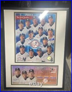 YANKEES New York Yankees 2003 Opening Day 100th Anniversary team photo Signed X4