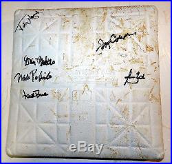 Yankee Stadium Game-Used Third Base Signed By 6 PLAYERS STEINER, MLB & MAB COA